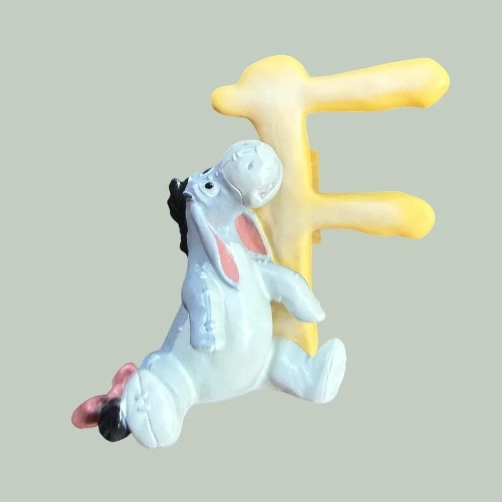 Winnie the Pooh Alphabet Letter Figurines Set 5 - B C D F H Original Boxes